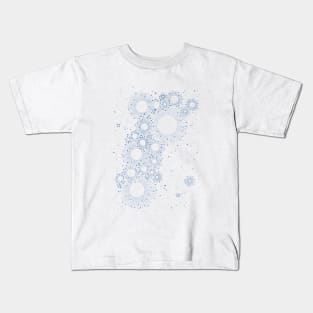 【Pattern】Fireworks Blue Kids T-Shirt